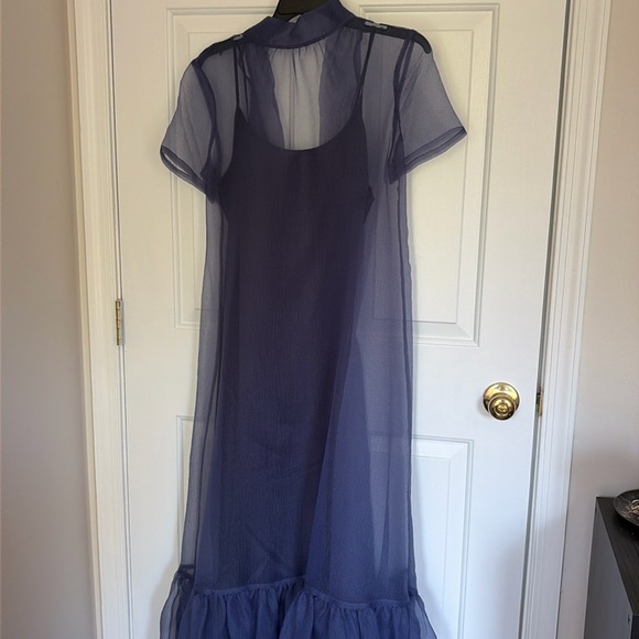 STAUD Dresses & Skirts - STAUD calluna dress in navy